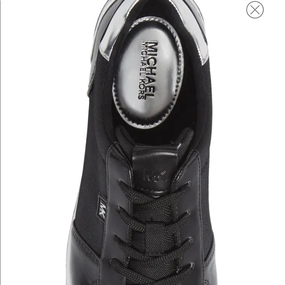 MICHAEL KORS MONIQUE TRAINER CANVAS Black Size:9 - Picture 5 of 7